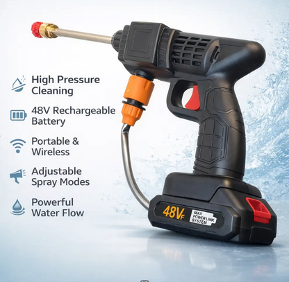 Rechargeable High Pressure Washer Car Gun